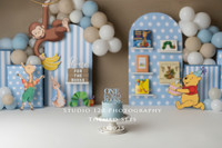 First birthday cake smash and western splash milestone session at Studio 120 Photography in Ramona California serving Poway, Santee, Lakeside, and San Diego families