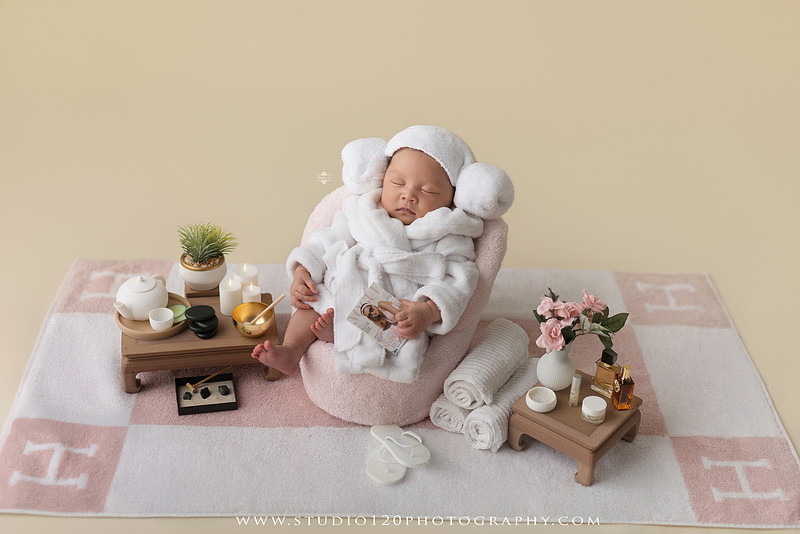 A Luxury Hermès Inspired Newborn Session