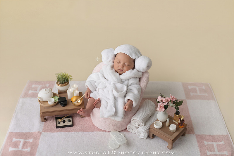 A Luxury Hermès Inspired Newborn Session