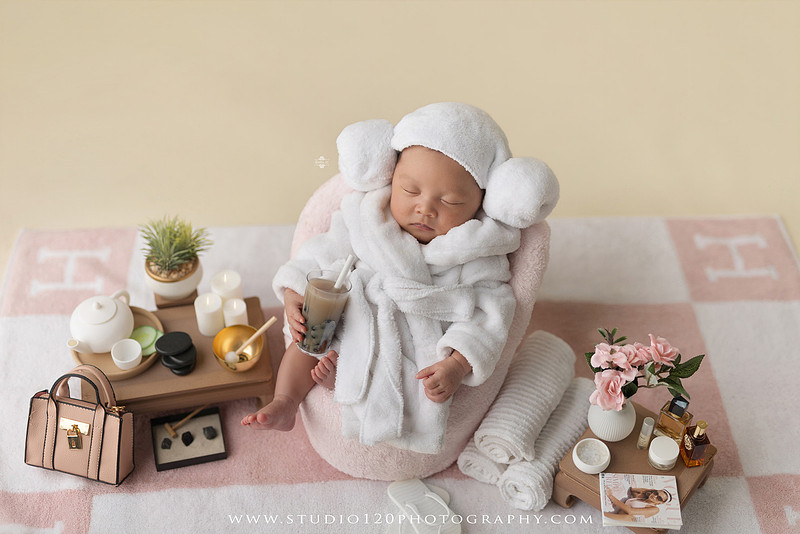 A Luxury Hermès Inspired Newborn Session