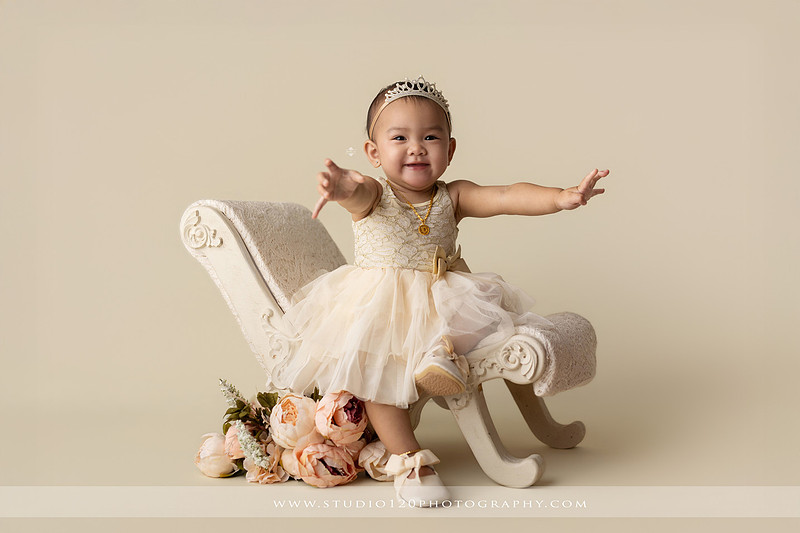 "cake smash photographer Ramona", "first birthday photographer", "princess cake smash", "luxe cake smash", "baby milestone photography", "San Diego cake smash photographer", "first birthday photos", "custom cake smash set", "baby portrait session", "princess birthday photos", "one year old photos", "client closet outfits", "first birthday celebration"