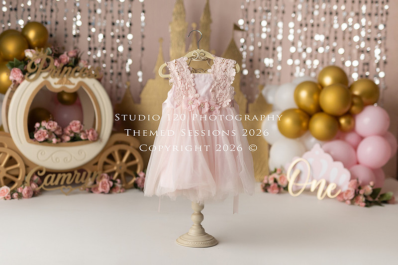 "cake smash photographer Ramona", "first birthday photographer", "princess cake smash", "luxe cake smash", "baby milestone photography", "San Diego cake smash photographer", "first birthday photos", "custom cake smash set", "baby portrait session", "princess birthday photos", "one year old photos", "client closet outfits", "first birthday celebration"