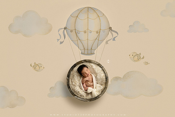 watercolorairballoonblue
